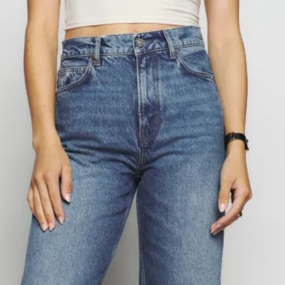 Reformation Cary High Rise Slouchy Wide Leg Jeans Size-23 NWT - Picture 2 of 12